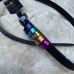 Kurt Geiger Black Belt with Vibrant Accents S-M